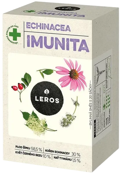 LEROS Čaj Echinacea Imunita 20 x 1.5 g