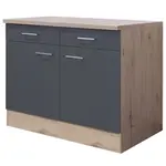 Dolní kuchyňská skříňka Tiago US100, dub san remo/šedá, šířka 100 cm
