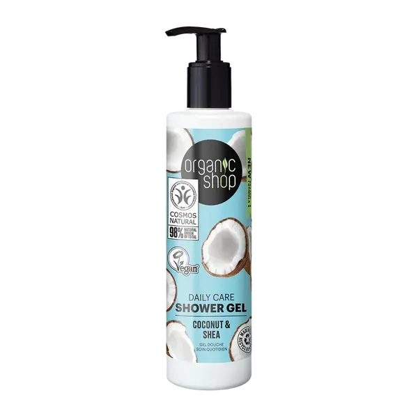 ORGANIC SHOP Hydratační sprchový gel Kokos a bambucké máslo 280 ml