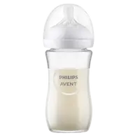 PHILIPS AVENT Láhev Natural Response skleněná 240ml, 1m+