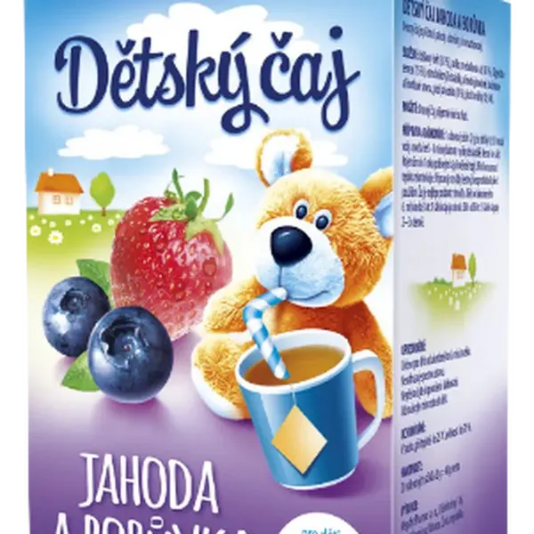 MEGAFYT Dětský čaj jahoda a borůvka 20 x 2 g
