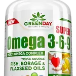 GREENDAY Super omega 3-6-9, 90 kapslí