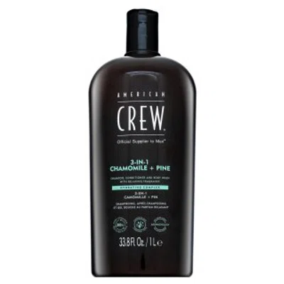 American Crew 3-in-1 Chamolie + Pine šampon, kondicionér a sprchový gel 1000 ml