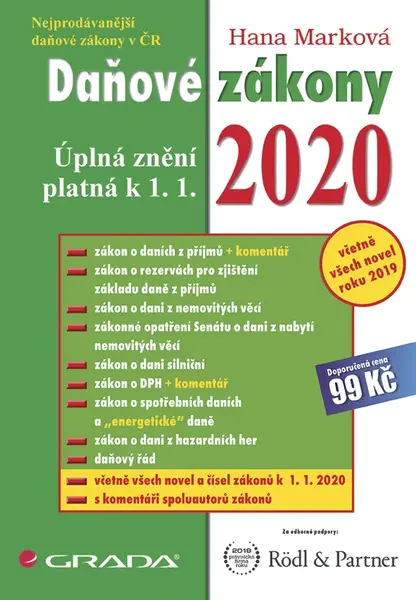E-kniha: Daňové zákony 2020 od Marková Hana