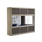 Šatní skříň Salwador Barva korpusu: Dub - canyon, Rozměry: 250 cm, Dveře: Lava