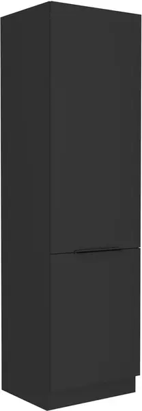 Vysoká skříňka pro vestavnou lednici Siena 60 LO-210 2F Barva korpusu: Černá, Barva dvířek: Černá