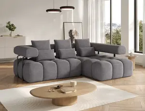 Sedací souprava Levvi Provedení: Pravá varianta, látka: Manhattan 3