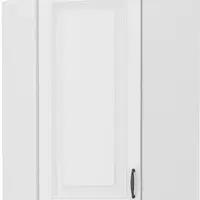 Horní rohová skříňka Stilo 60x60 GN-90 1F (45°) Barva korpusu: Bílá, Barva dvířek: Bílá