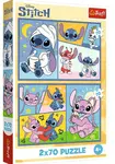 Puzzle Lilo & Stitch Se Stitchem není nuda 2x70 dílků