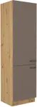 Vysoká skříňka pro vestavnou lednici Bolonia 60 LO-210 2F Barva korpusu: Dub artisan, Barva dvířek: Truffle Grey