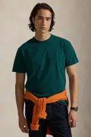 Bavlněné tričko Polo Ralph Lauren pánské, zelená barva, 710P07548