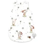 Miminu Spací vak, bavlna, 74 cm, Kocourek a pampeliška - bílá