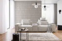 Pohovka Bastia 1,5BL+panel+1,5BP látka: Castel 80