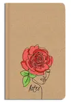 Notes linkovaný A5 kraft Růže