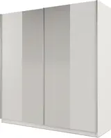 Šatní skříň Praga Barva korpusu: Bílá, Rozměry: 200 cm