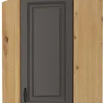 Horní rohová skříňka Stilo 60x60 GN-90 1F (45°) Barva korpusu: Dub artisan, Barva dvířek: Grafit