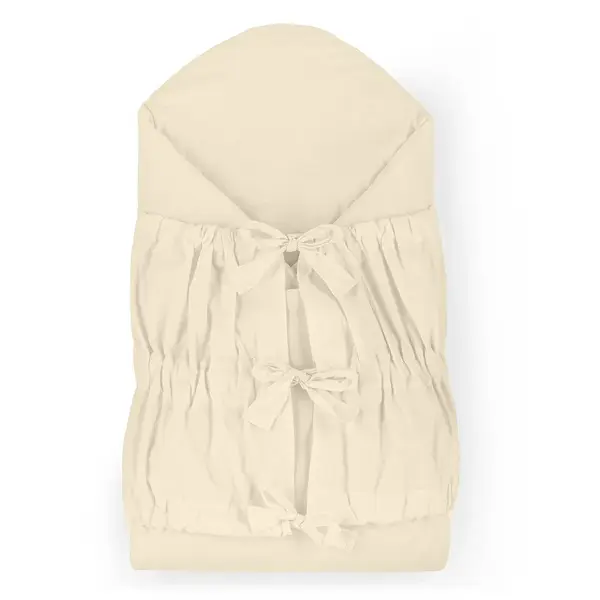 Petite&Mars Zavinovačka šněrovací Nurse s pevnou kokosovou vložkou Light Beige 75x75 cm