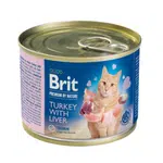 Brit Premium Cat by Nature konzerva Turkey & Liver 200 g | Konzerva pro kočky