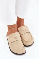 Boto Dámské Pantofle Na Korkové Platformě Béžové Nivalia