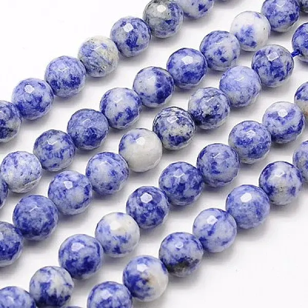 Natural Blue Spot Jasper Beads Strands