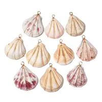 Natural Scallop Shell Pendants