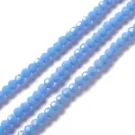 Faceted(32 Facets) Glass Beads Strands