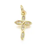 Brass Micro Pave Cubic Zirconia Pendants