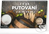 NOTIQUE Stolní kalendář Putování za pivem 2026 (řádky)