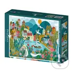 Pobrežná dedina - puzzle z kategorie Přírodní scenérie