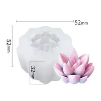 Succulent Plants Shape DIY Candle Silicone Molds