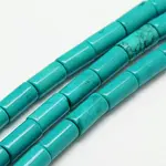 Column Natural Magnesite Beads Strands