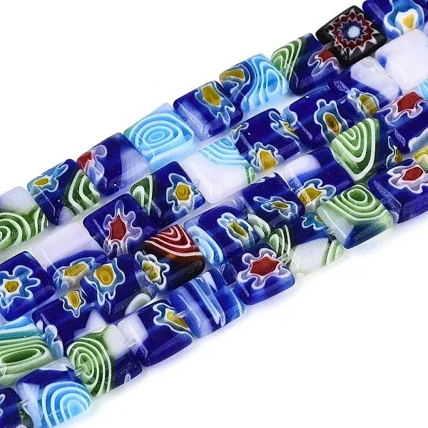 Handmade Millefiori Lampwork Beads Strands