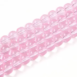 Baking Paint Transparent Glass Beads