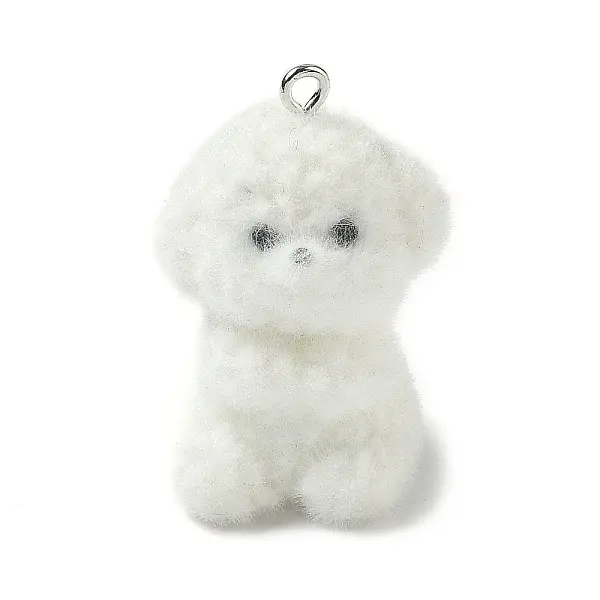 Flocking Resin Pendants