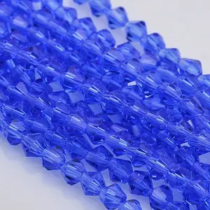 Faceted Bicone Glass Beads Strands