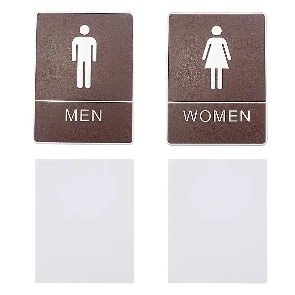 Acrylic Bathroom Sign Stickers