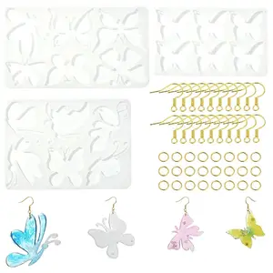 DIY Butterfly Charm Pendant Silicone Molds for DIY Earring Making