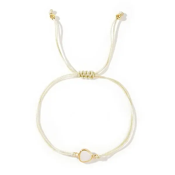 Elegant Golden Edge Glass Link Bracelets for Girlfriend and Family