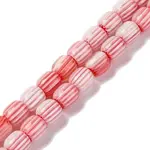 Handmade Lampwork Chevron Beads Strands