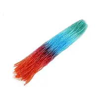 Gradient Color Baking Painted Glass Bead Strands