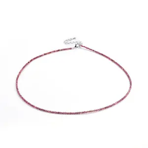 Natural Garnet Beaded Necklaces