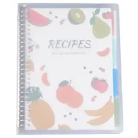 Rectangle Plastic Blank Recipe Notebook