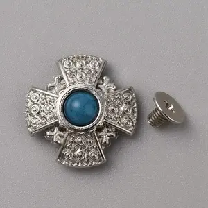 Zinc Alloy & Resin Coin Screw Rivets