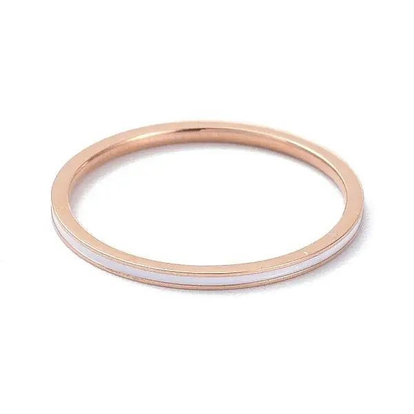 1-1.3mm Simple Enamel Finger Ring for Girl Women