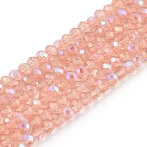 Electroplate Glass Beads Strands