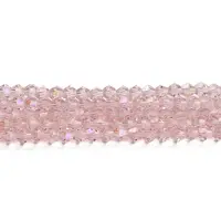 Transparent Electroplate Glass Beads Strands