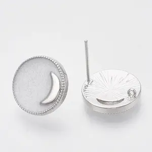 Brass Stud Earring Findings