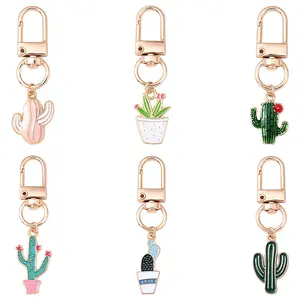 6Pcs Alloy Enamel Pendant Decorations
