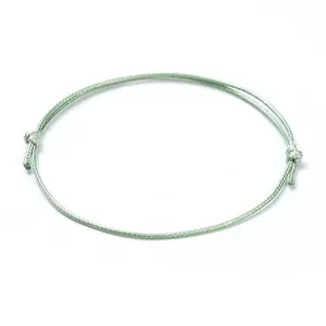 Eco-Friendly Korean Waxed Polyester Cord Bracelet Making