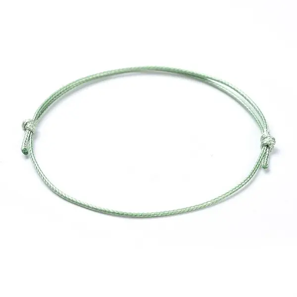 Eco-Friendly Korean Waxed Polyester Cord Bracelet Making